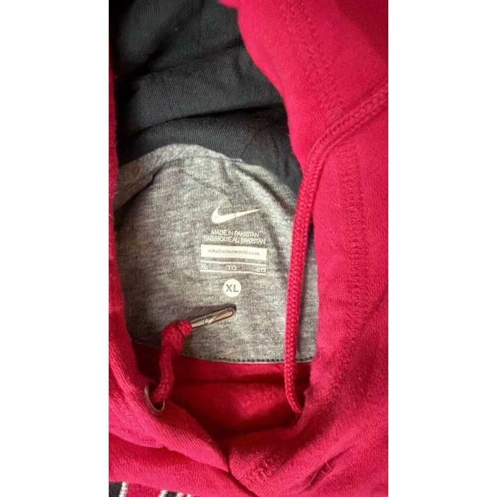 Nike Mens XL Hoodie Sweatshirt Hot Pink Script Logo Embroidered Pullover